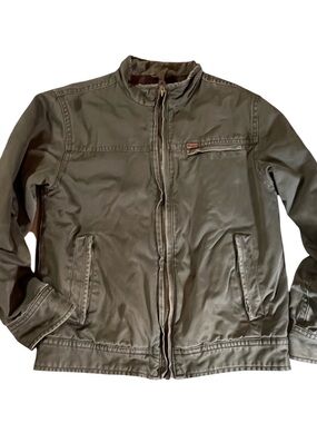 Roots Olive Green Military Zip-Up Casual Jacket
Large
Lined